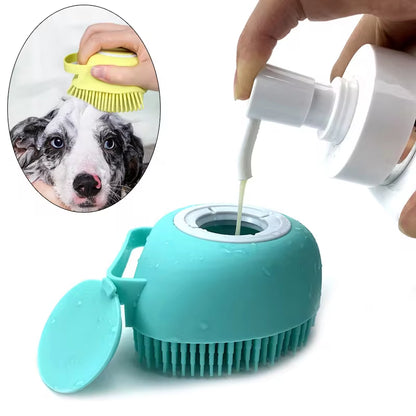 Dog Cat Bath Massage Brush 