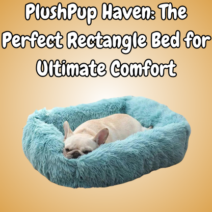 Rectangle Plush Dog Bed