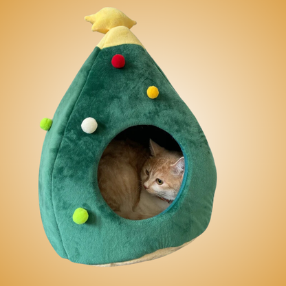 Christmas Tree Cat House