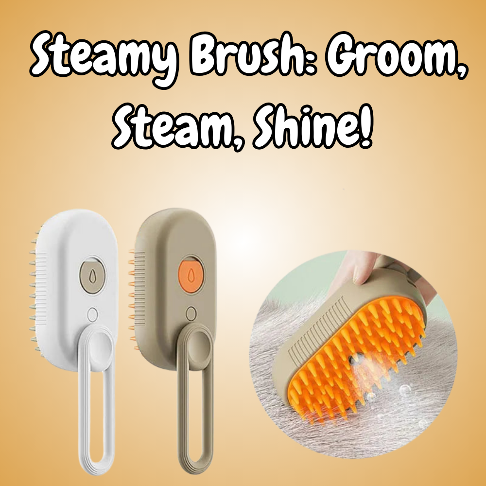 3 in 1 Pet Electric Steam Brush Cat and Dog