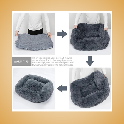 Rectangle Plush Dog Bed