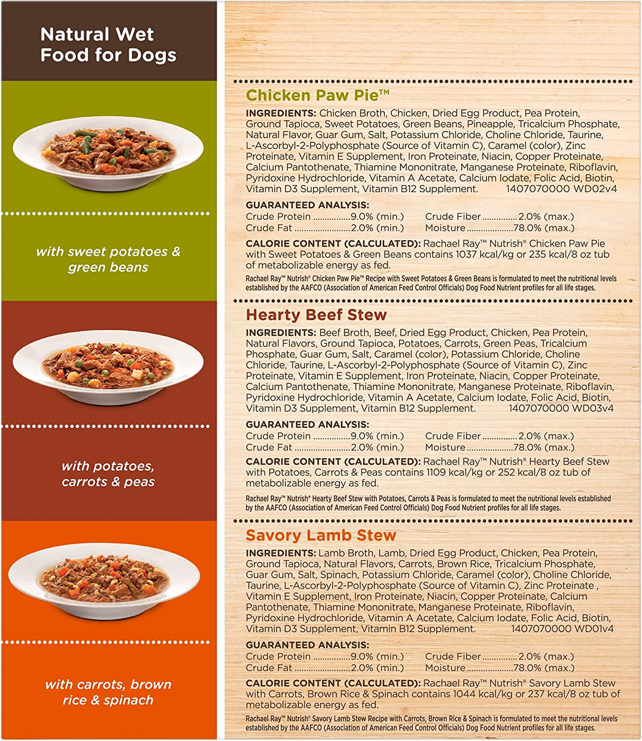 Rachael Ray Natural Wet Dog Food 